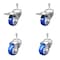 Service Caster 3.5 Inch SS Blue Poly 10mm Threaded Stem Caster Total Lock Brake SCC, 2PK SSTSTTL20S3514-PPUB-BLUE-M1015-2-S-2 - alternate 3